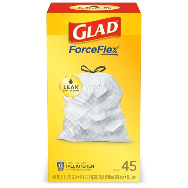 Glad GLAD BAG 13GAL 45CT DRAW 78362